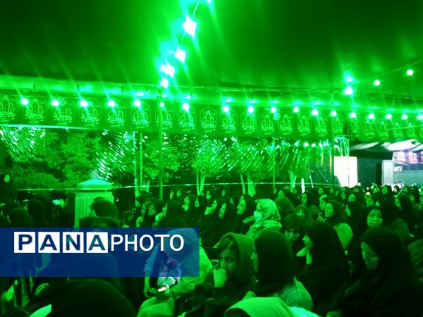 مراسم عزاداری ایام فاطمیه در شهرک سعدی شیراز