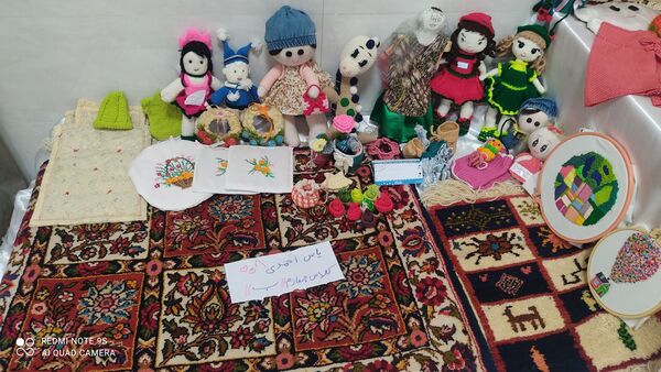 نمایشگاه صنایع دستی در دبستان احمدی مقدم چلیچه