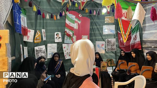 برپایی موکب سازمان دانش‌آموزی همراه با بسیج دانش‌آموزی در شهرستان فارسان