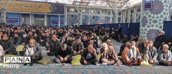 مراسم سوگواری مردم ولایتمدار و عزادار کرج