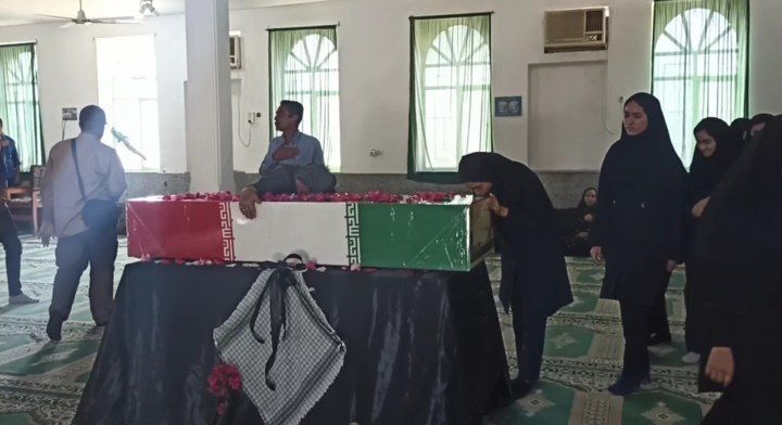 شهید گمنام مهمان مردم روستای رضوان شد
