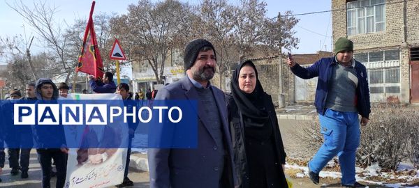 راهپیمایی ۲۲بهمن در روستای اسلام آباد شیروان