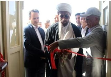 آئین افتتاحیه مدرسه خیرساز رعنا رزم آرافر روستای چله خانه بخش صوفیان