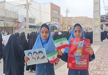 راهپیمایی روز قدس در لارستان