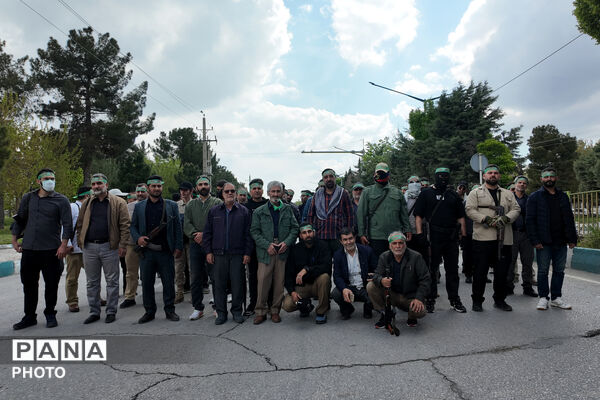 رزمایش «جان‌فدا برای ایران امام‌رضایی» در کرمانشاه 