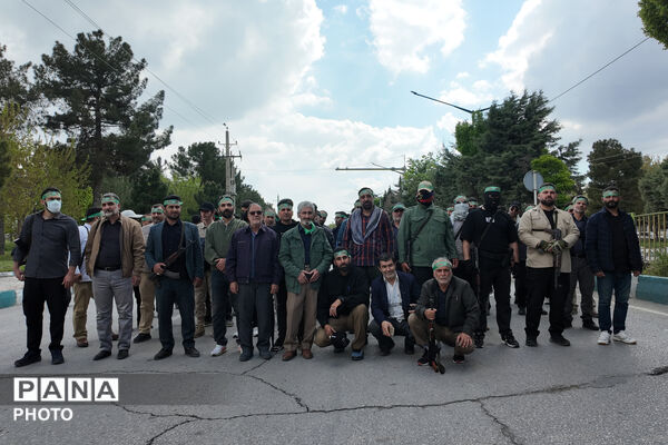 رزمایش «جان‌فدا برای ایران امام‌رضایی» در کرمانشاه 