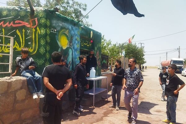 موکب قمر بنی هاشم روستای حسن آباد بلهر در روز عاشورای حسینی 