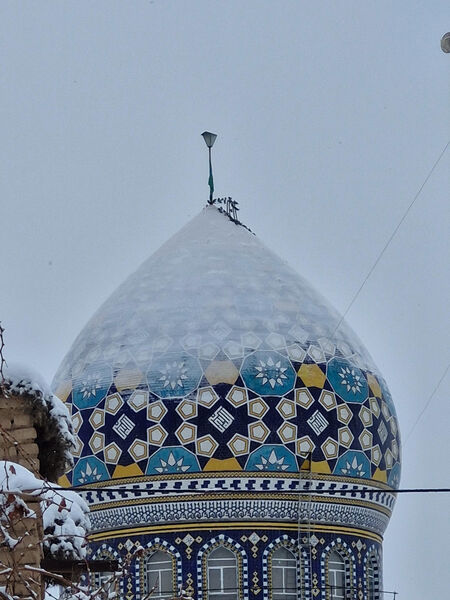 یک روز برفی در روستای بنادکوک‌ دیزه