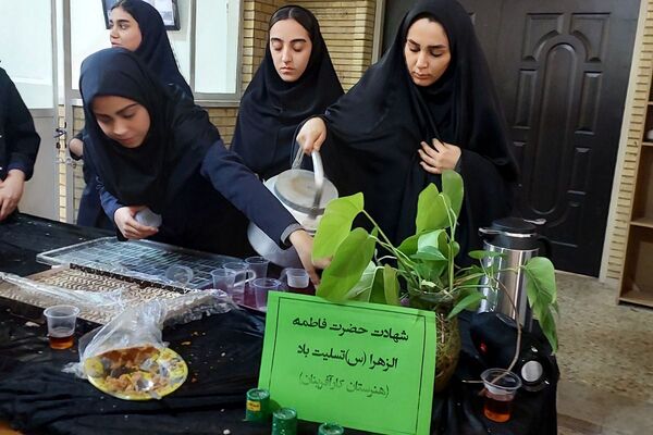  مراسم شهادت حضرت فاطمه زهرا(س) در مدارس بهارستان‌دو