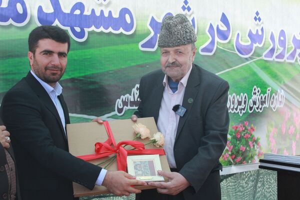 آیین افتتاحیه بزرگترین زمین چمن مصنوعی آموزش و پرورش خراسان رضوی در حاشیه شهر مشهد 