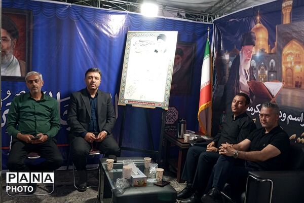 قرارگاه مرکزی اسکان مراسم وداع و تشییع رهبر شهید توسط شهرداری نصیرشهر