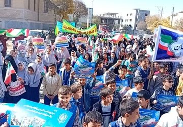 خروش مردم سورشجان در در راهپیمایی ۱۳ آبان