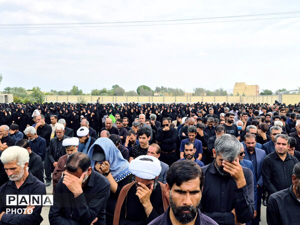 مراسم تشییع پیکر مطهر شهید اسماعیل آزادگرمی در کرمان
