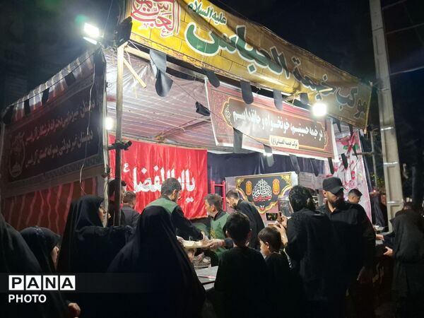 موکب خیمه العباس در شب تاسوعای حسینی 