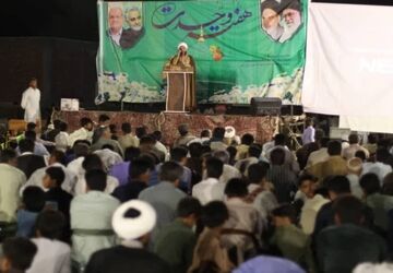 جشن وحدت در شهرستان قلعه‌گنج