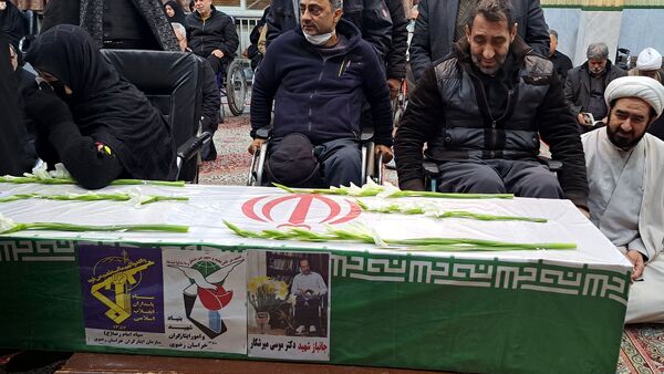 تشییع جانباز شهید دکتر موسی میرشکار در مشهد