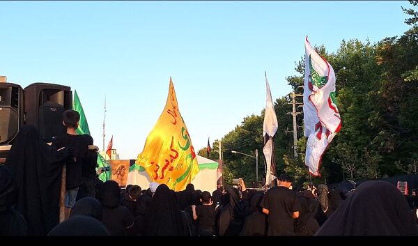 آیین خیمه سوزان عصر عاشورا در مشهد