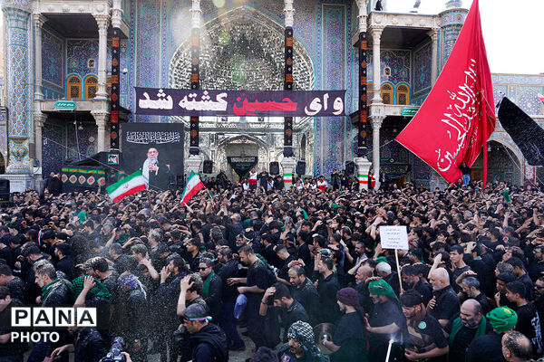 جلوه‌های ویژه از عزاداری هیات چهل اختران قم در روز عاشورا