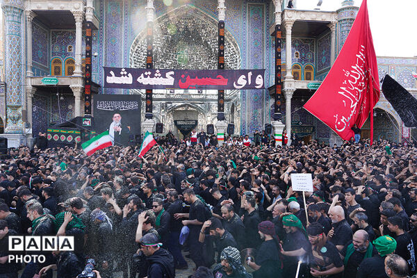 جلوه‌های ویژه از عزاداری هیات چهل اختران قم در روز عاشورا
