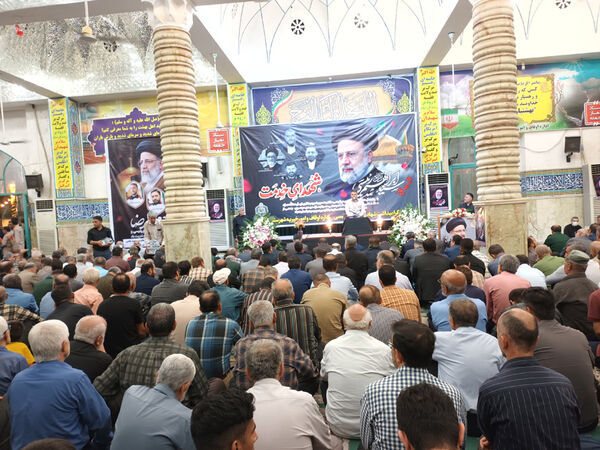  مراسم سوگواری شهادت آیت‌الله سید ابراهیم رئیسی و هیات همراه ایشان در بهبهان