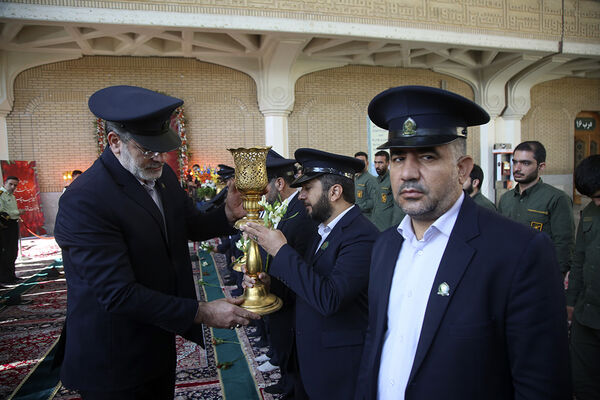 آیین گرامیداشت سالروز طوفان الاقصی با حضور کارکنان پلیس در قم