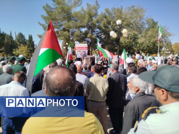 راهپیمایی جمعه خشم باحضور جمعی مردم ولایت مدار ترشیزکهن در کاشمر 