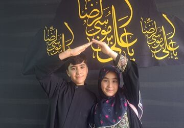 هم قدم تا حرم با دختران دلداده مهر رضوی