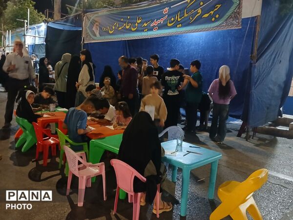 موکب جبهه فرهنگیان در نود و نهمین شب از اجتماعات مردمی 
