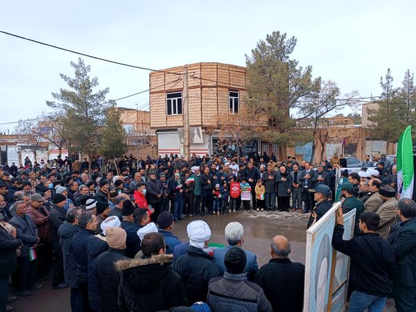 راهپیمایی 22 بهمن در شهر سلامی