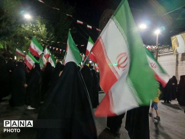 صدمین شب پایداری و ایستادگی مردم پای ایران اسلامی 