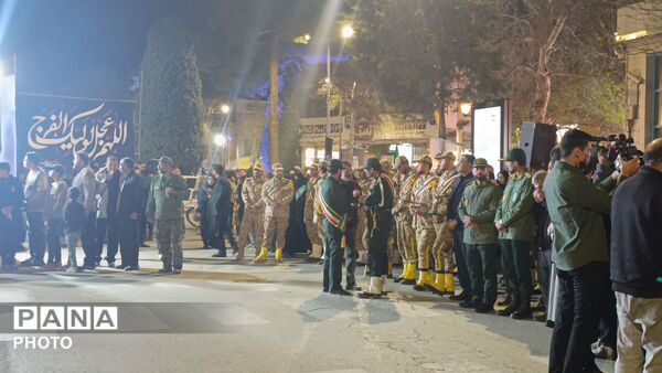 تجمع گسترده مردمی در مسجد جامع نیشابور و تشییع دو شهید جنگ رمضان