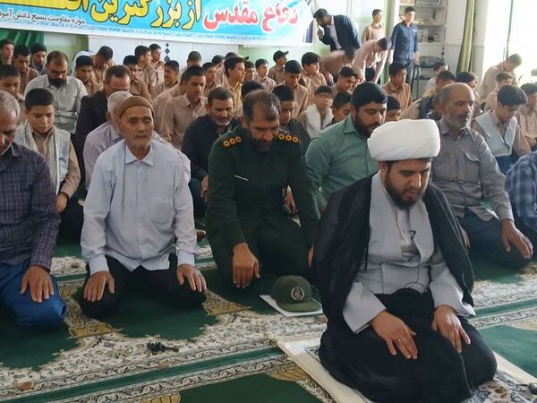 برگزاری یادواره شهدا در مسجد صاحب‌الزمان شهرستان خلیل‌آباد