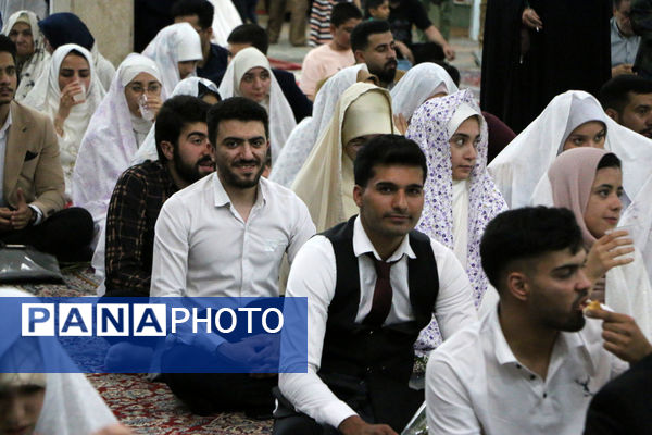 جشن ازدواج مسجدی 132 زوج جوان در قم - 2