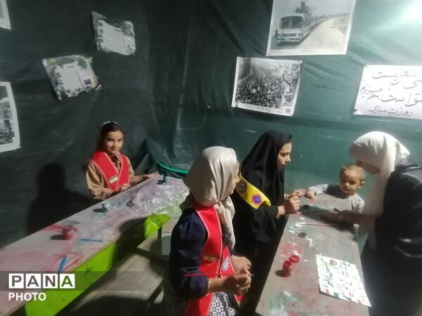 فعالیت دانش‌آموزان پیشتاز در موکب سازمان دانش‌آموزی ابرکوه 