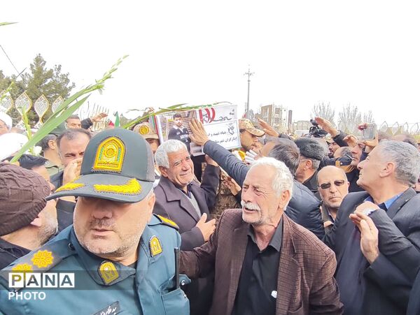 مراسم وداع با شهدای اقتدار در ملکان 