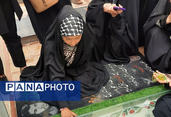 دختران اثرگذار شهرستان‌های تهران مزار سردار دلها و شهیده آیدا قاسمی را زیارت کردند