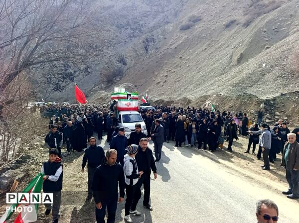 تشییع پیکر مطهر شهید سرافراز، حاج عبدالرسول خدری در آسارا کرج 