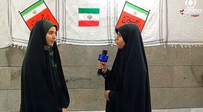 مانور نمادین کشف پهپاد توسط دختران رزمی‌کار فاطمی