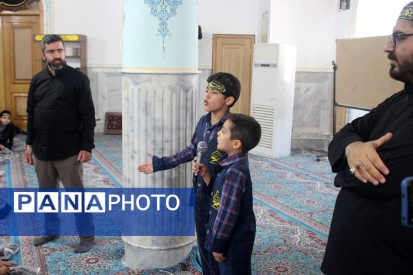 عزاداری دانش‌آموزان قم در آستان مقدس امامزاده سیدعلی(ع)