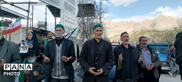 حرکت دسته سینه زنی و گرامیداشت چهلم امام شهید در شهربار نیشابور 