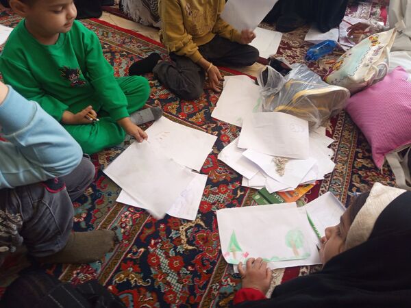 برپایی غرفه کودک در نماز جمعه کاشمر