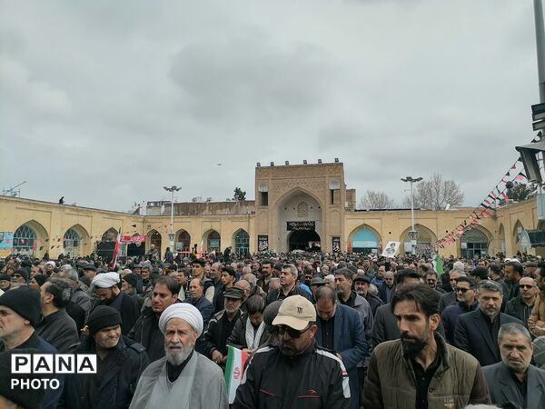 قاب پانا میزبان مراسم تشییع پیکر شهدا نیشابور 