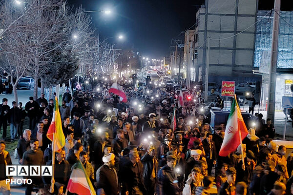 اجتماع قافله عزاداری شهرستان لردگان برای خون خواهی رهبر شهید