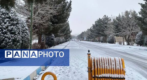 بارش برف در استان البرز 