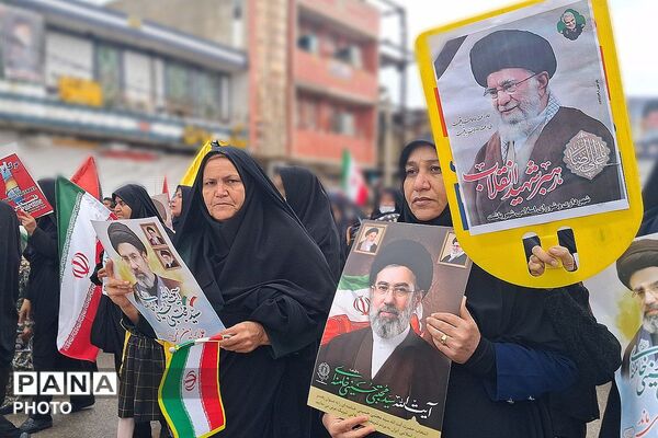 حماسه‌‌آفرینی باشتی‌ها در راهپیمایی روز قدس و تجدید بیعت با رهبری
