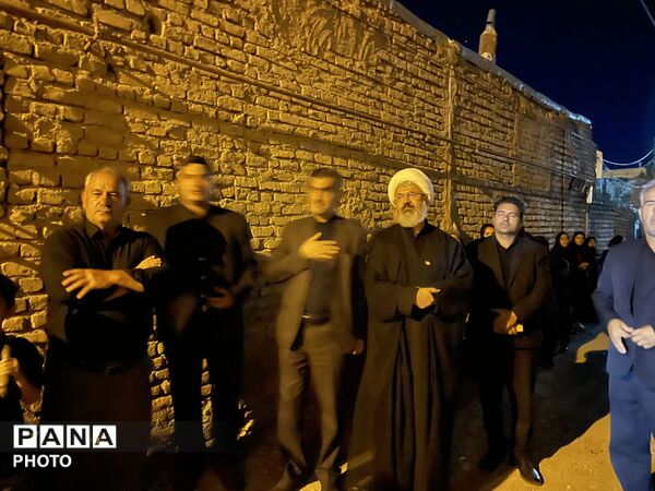 بازدید امام جمعه کاشمر از هیأت های مذهبی روستای فرگ