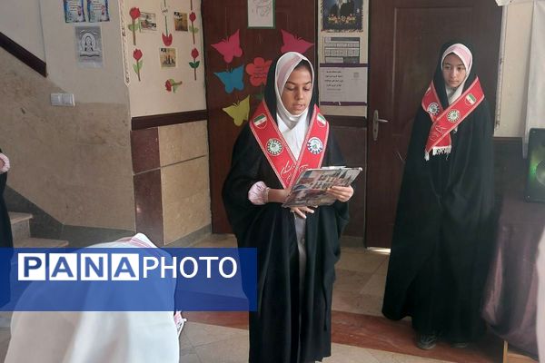 طلوع نشاط و انسجام؛ مراسم صبحگاهی تشکیلاتی در دبستان صدیقه کبری فیروزکوه 