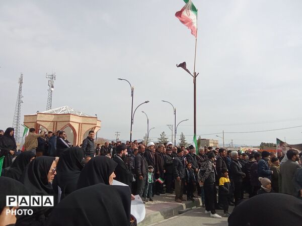 طنین صدای مردم شهرستان کندر در روز قدس
