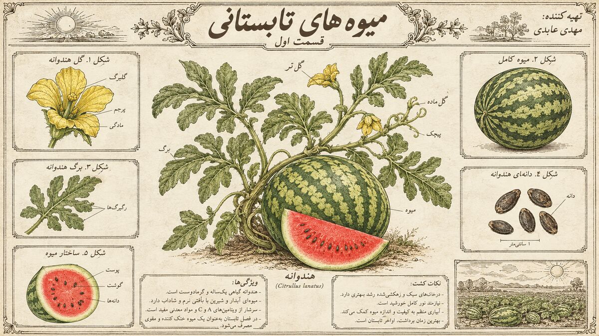 هندوانه؛ میوه خنک و شیرین روزهای تابستان