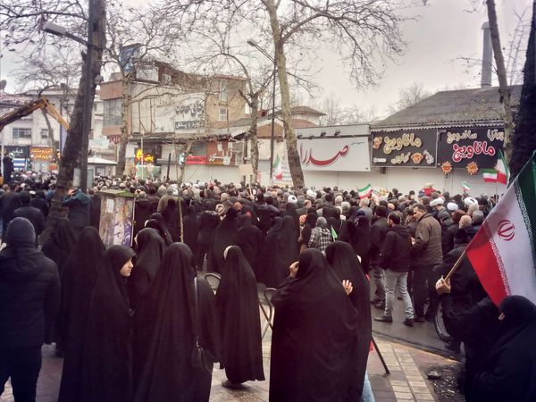 راهپیمایی 22 بهمن در لاهیجان